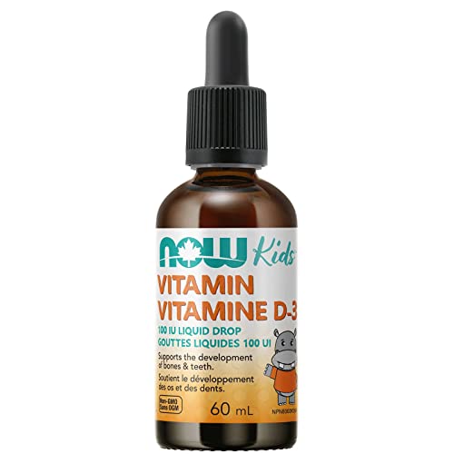 Now Foods Kids Vit D-3 Liquid Drops 100 IU / drop 60mL