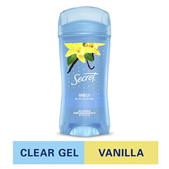 Secret Clear Gel Antiperspirant and Deodorant, Vanilla Scent, 73 grams