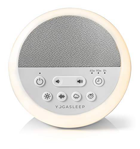 Yogasleep Nod White Noise Sound Machine, With Soft Night Light & Sleep Timer, 20 Sound Options Including Lullabies, Nature & Pink Noise, Sleep Aid For Baby & Adults, Noise Canceling For Office Privacy