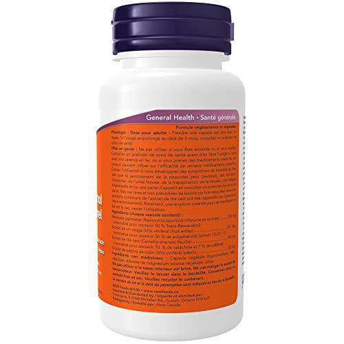 Now Foods Resveratrol Natural 50mg+ 60vcap