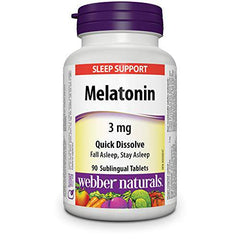 Webber Naturals® Melatonin Quick Dissolve, 3 mg - Zecoya