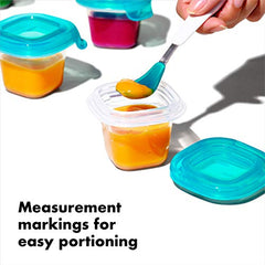 OXO Tot - 2oz Silicone Baby Blocks - Freezer Storage Containers - Teal