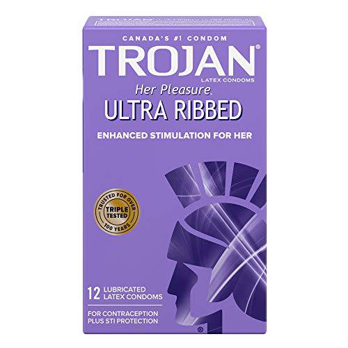 Her Pleasure Ultra Ribbed Lubricated Condoms