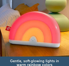 Fisher-Price Soothe & Glow Rainbow Sound Machine with music and lights for babies from birth and up