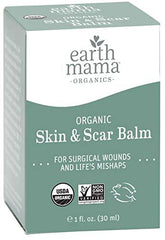 Earth Mama Organic Skin & Scar Balm | Reduces the Discomfort and Appearance of C-Section Scars and Pregnancy Stretch Marks, 1-Fluid Ounce