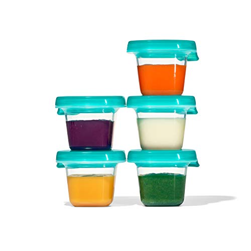 OXO Tot - 2oz Silicone Baby Blocks - Freezer Storage Containers - Teal