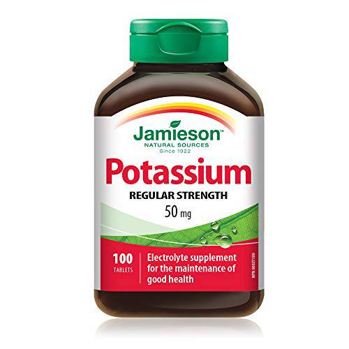 Jamieson Potassium 50 mg, 100 Tablets