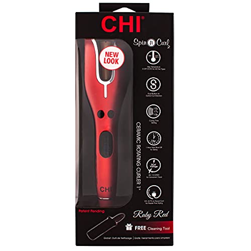 CHI Spin N Curl, 1 Inch , Ruby Red