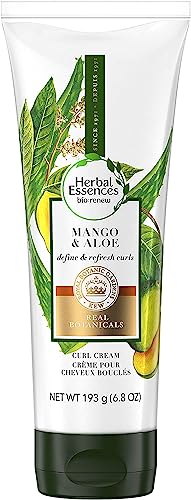 Herbal Essences bio: renew Mango & Aloe Curl Cream - Define & Refresh Curly Hair, 193 Grams