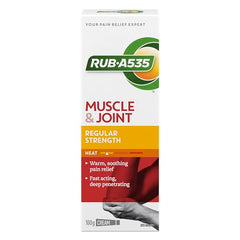RUB A535 Muscle & Joint Heat Cream, Deep Penetrating Pain Relief, Regular Strength, 100 g