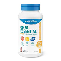 OmegEssential + Vitamin D Adult Fish Oil Supplement - 1,000 EPA + 550 DHA, 120 softgels | All natural, cold water, wild caught