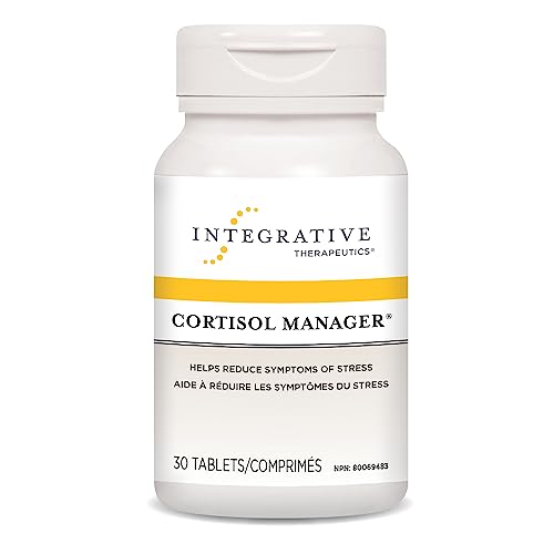 Cortisol Manager - Integrative Therapeutics - Helps Reduce Stress Symptoms and Cortisol Levels with Ashwagandha, Magnolia and L-Theanine - 30 Vegetarian Tablets