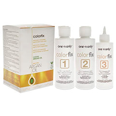 ONE 'N ONLY Argan Colorfix Color Remover 4oz Color Reducer, 4oz Conditioning Catalyst, 4oz Processing Lotion Unisex 3 Pc