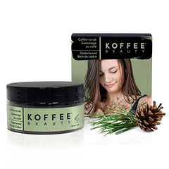 Koffee Beauty Cedarwood Coffee Scrub - Exfoliating Body And Face Scrub - Polish, Smooth Skin with Ease - Invigorate Senses with Cedarwood Fragrance Formula - Natural Treatment for Cellulite - 115 g