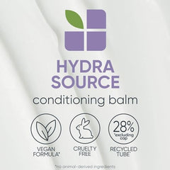 BIOLAGE HydraSource Conditioning Balm, Hydrating Coniditoner For Medium To Coarse Dry Hair, Hydrates, Nourishes & Detangles Dry Hair, Sulfate-Free Conditioner, 500 millilitres