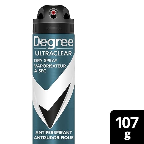 Degree Men UltraClear Black + White Dry Spray Antiperspirant anti-stain deodorant for men with 72h protection 107 g