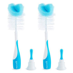 Sponge Bottle Brush, 2 Pack, Blue