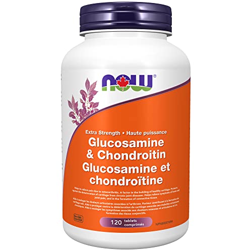 NOW Glucosamine & Chondroitin Ex.strength Tablets, 120 Count