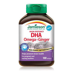 Jamieson High Potency Dha Omega with ginger, 100 Count