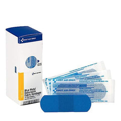 First Aid Only Fae-3010: Sc Refill 1"X3" Blue Metal Detectable Bandages, 25