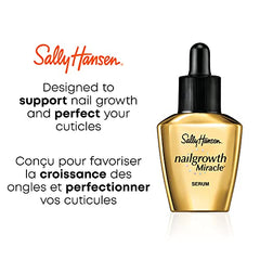 Sally Hansen - Nailgrowth Miracle Serum™, Improves appearance of nails & cuticles, peptide nail serum formula with biotin, nails resist to damage