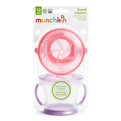 Munchkin Snack Catcher, 2 Pack, Pink/Purple