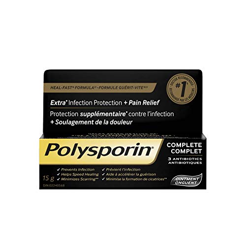 Polysporin Complete Antibiotic Ointment 15g 15 gram