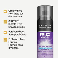 John Frieda Frizz Ease Moisture Barrier Firm Hold Hairspray for Humidity Protection (340 g)
