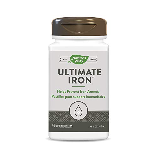 Nature's Way Ultimate Iron, Women's Health, Synergistic Blend, 90 Softgels (packaging may vary)