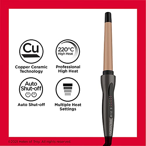 Revlon Copper 1" to 1-1/4" Curling Wand Iron