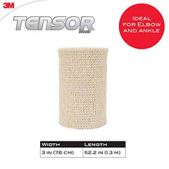 Tensor Self-Adhering Elastic Bandage Wrap, 3-Inch, Beige