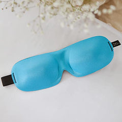 Bucky 40 Blinks Ultralight & Comfortable Contoured, No Pressure Eye Mask for Travel & Sleep, Perfect With Eyelash Extensions - French Blue