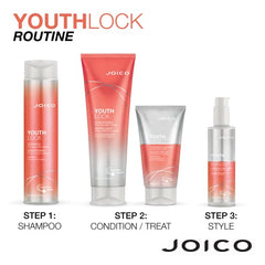 Joico YouthLock Shampoo Formulated with Collagen, For Dry Dull Hair, Reduce Breakage and Frizz, Cleanses Hair, 300mL