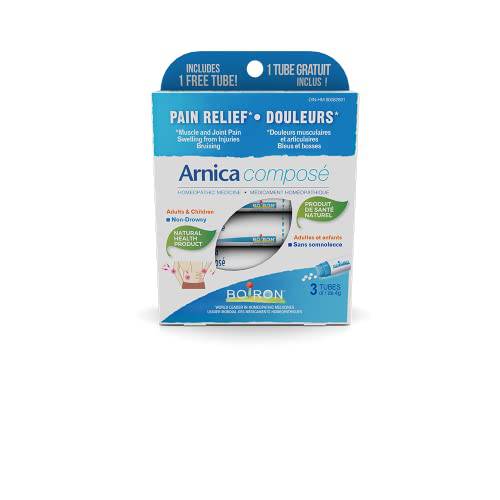 Arnica Composé Tube, 4grams, Homeopathic Medicine for Muscle and Joint Pain Relief, Swelling from injuries, Bruise & Brusing, from Natural Sourced Plants Including Arnica Montana