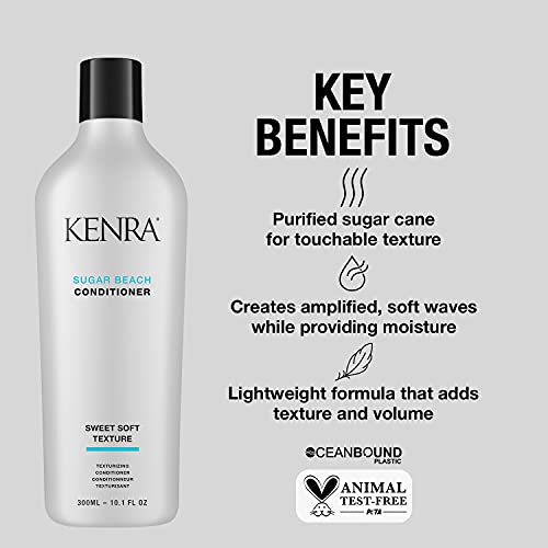 Kenra Sugar Beach Shampoo/Conditioner | Sweet Soft Texture | All Hair Types | Conditioner, 10.1 FL OZ