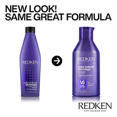 REDKEN Blondage Color Depositing Purple Shampoo For Blonde Hair | Hair Toner | For Blonde & Color Treated Hair | Neutralizes Brassy Tones In Blonde Hair | With Citric Acid