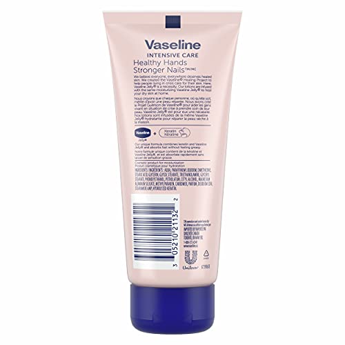 Vaseline Intensive Care Hand Lotion hands and nails treatment Healthy Hands Stronger Nails hand cream enriched with Keratin 100 ml