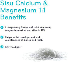 SISU Calcium & Magnesium 1:1 with D3 300 Count (Pack of 1)