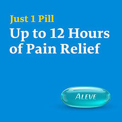 ALEVE Pain Relief Liquid Gels, Strength to Last Up to 12 Hours, Naproxen Sodium 220mg, 30 Liquid Gel Capsules