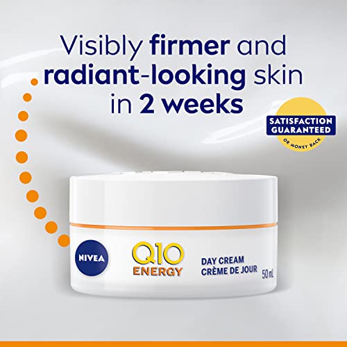 NIVEA Q10 Energy Anti-wrinkle Day Cream, 50ml | Anti-wrinkle face cream with Vitamin C and E