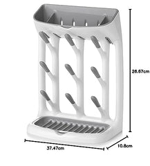 OXO Tot Space Saving Drying Rack, White and Grey, Pack of 1