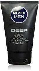 NIVEA MEN Deep Face & Beard Wash, 100mL