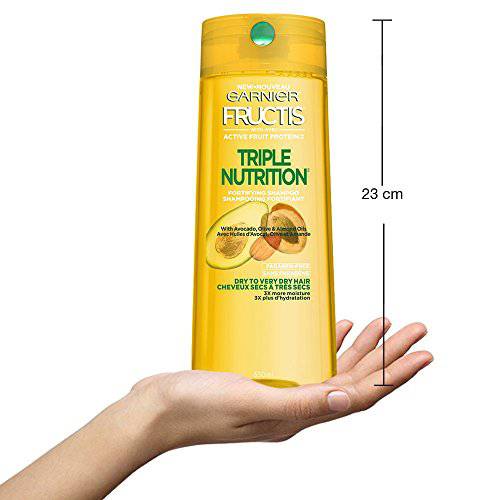 Garnier Fructis, Triple Nutrition Shampoo, 650 mL - Zecoya