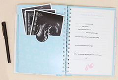 Pearhead Pregnancy Journal, Blue/Pink