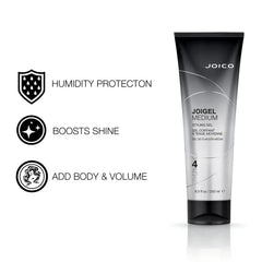 Joico JoiGel Styling Hair Gel, Adds Body and Volume to Wavy or Curly Hair, Humidity Protection