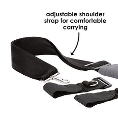 Diono Universal Car Seat and Stroller Carrying Strap, Adjustable Padded Strap, Made from Durable High Strength Material, Gray