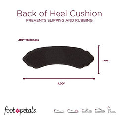 Foot Petals Women's Heavenly Heelz Back of Heel Cushion-W, Buttercup, Medium