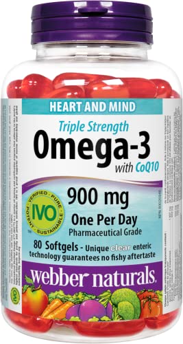 Triple Strength Omega-3 plus CoQ10, 900mg/100mg (EPA · DHA)
