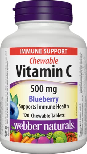 Vitamin C, 500mg Chewable Blueberry