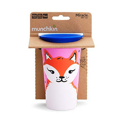 Munchkin Miracle 360 Wild Love Sippy Cup, 9 Ounce, Fox